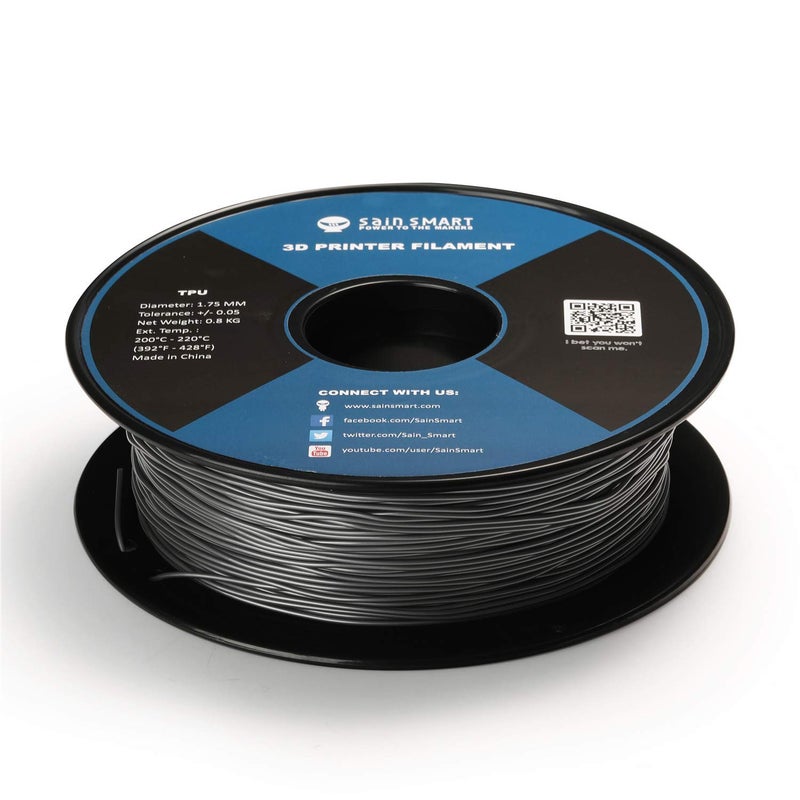 SainSmart 1.75mm Flexible TPU 3D Printer Filament 800g Solid Color, Dimensional Accuracy +/- 0.05 mm (Liquid Luster) - Image 2